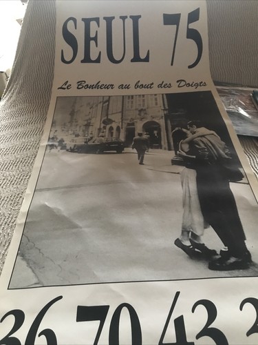 Affiche minitel 3615 - 3614, seul