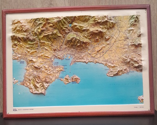 Carte ign relief toulon - relief,