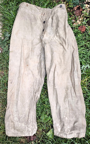 Pantalon salopette toile - toile, kaki