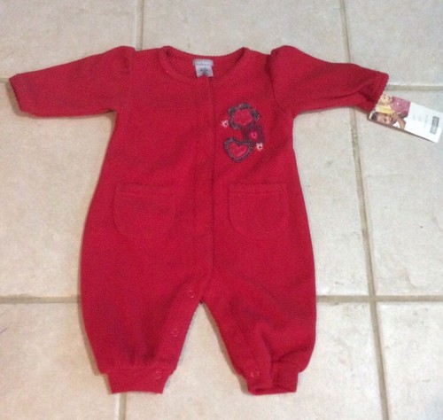 Carters baby girls red long - red,