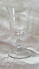  ancien verre a pied verre soufflé bistrot taillé 12 cm