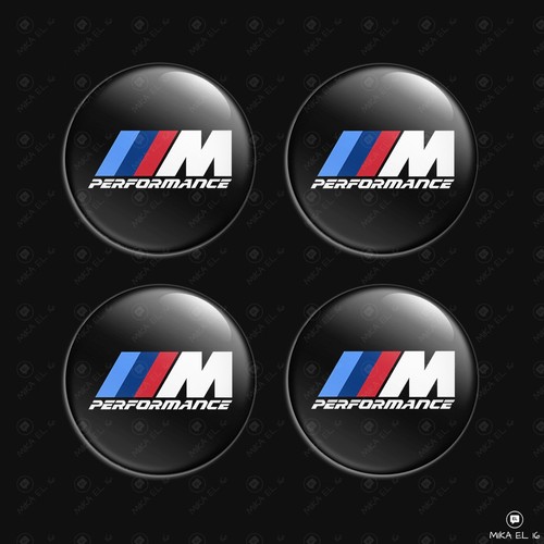 Bmw wheel hub caps stickers - hub,