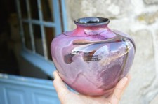 Beau Vase Verrerie Georges Castellino Montauroux Diamètre: 17cm