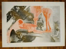 Gianni Bertini : Sérigraphie originale signée et numérotée au crayon 1968