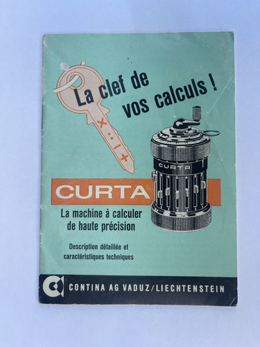 Genuine curta calculator - curta,