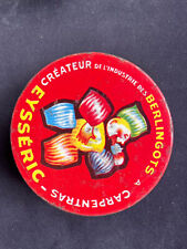 Eysséric Carpentras boîte bonbons berlingots  métal , fer blanc ancien vintage