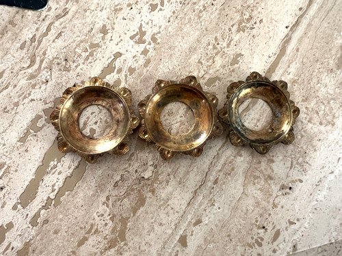 Bobèches bronze coupelle - 3,