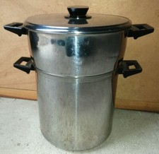 VIT3 - Couscoussier inox 34cm de haut - 26cm de diamètre - tous feux