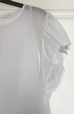 Blouse PABLO Gérard Darel Blanc or White Gold embroidered + sac Isabel Marant