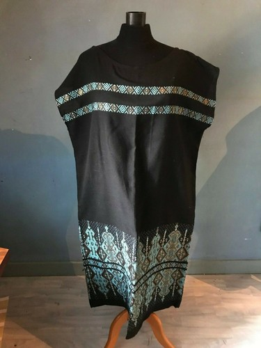Robe droite vintage grecque - , en