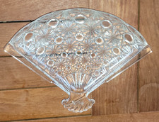 Porte Savon  Verre Moule Avon forme éventail années 70 - 80 vintage