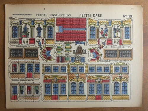 Maquette papier petite gare - maquette,
