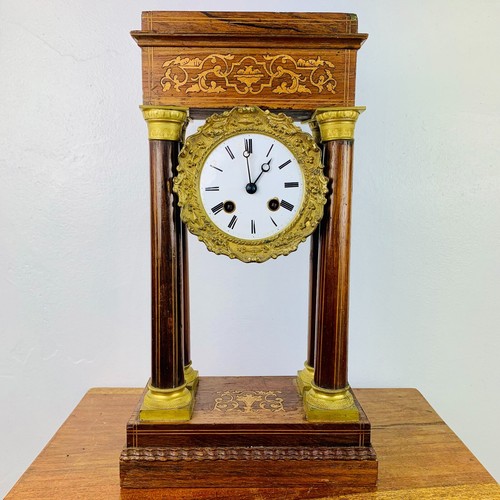 Pendule horloge colonnes - pendule, a