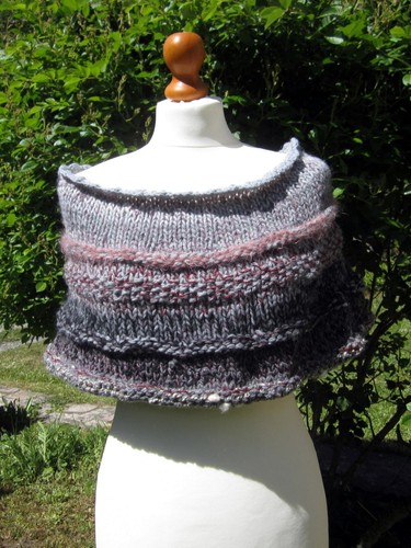 Snood tricoté main - , laine