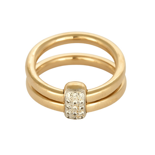 Pomellato bague or rose - or,