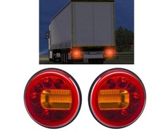 2x 12-24V LED Rond Arrière