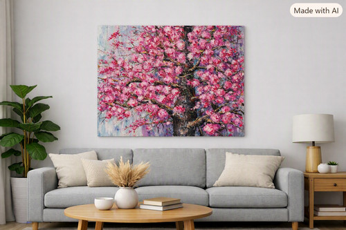 Grand tableau acrylique - grand,