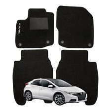 Tapis En Moquette Adaptés Pour HONDA Civic Depuis 2012 - (Avec 4 Attaches)