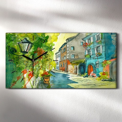 Horloge décorative sur - , toile
