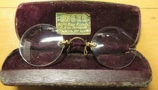 PINCE-NEZ ancien VERRES