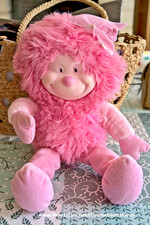 Ancienne Peluche Popi rose