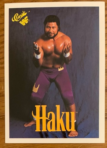 Haku wwe 1990 classic card - haku,, {wwe}