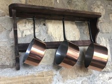 Smart Lot de 3 casseroles en cuivre françaises TOURNUS inutilisées vintage idéal pour présentoir 1 sur 2