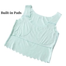2pcs Fille Débardeur sans Manche Débardeur Court Extensible sous Pull Caraco