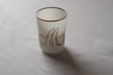 Gobelet verre ancien en opaline décoré main Christian Dior