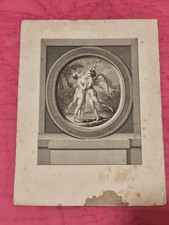 Amour et Psyché], belle gravure néo-classique à l’eau-forte et burin, vers 1780-