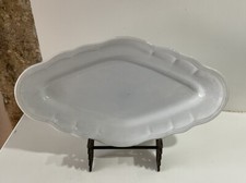 RAVIER PETIT PLAT  BLANC BORDURE CHANTOURNÉ COLLECTION DECO SHABBY CHIC