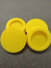 4x Patins Silicone Jaune Pied