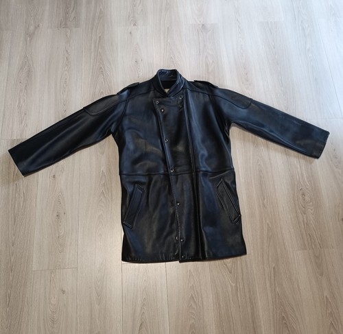 Manteau cuir homme vintage - manteau,