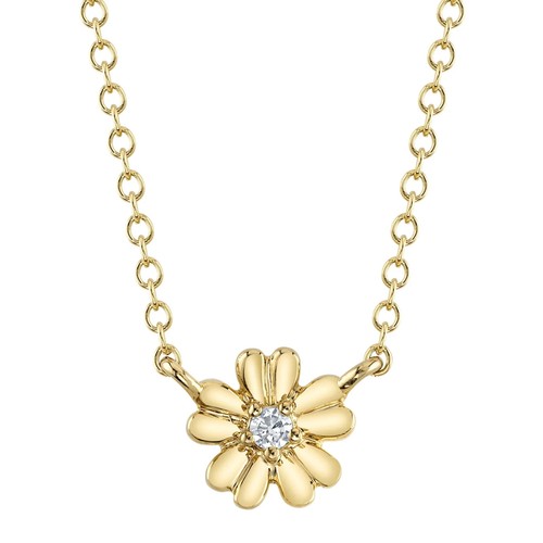 14k jaune diamant - diamant, collier