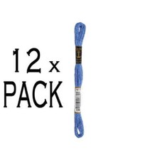 12x Anchor Torsade 8m, bleu, coton, couleur 146, 6 fils