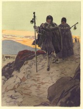 Auguste LEROUX . Casanova. sur le chemin de St Jacques de Compostelle !