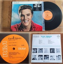 LP 33t RPM 12" ELVIS PRESLEY « For LP fans only » ROCK France (variations, 197?)
