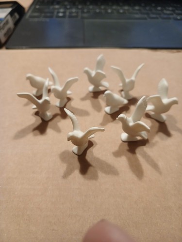 Pigeons blanc playmobil - blanc,