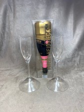 RARE 2 flutes en cristal champagne Piper-Heidsieck par Viktor&Rolf en acier