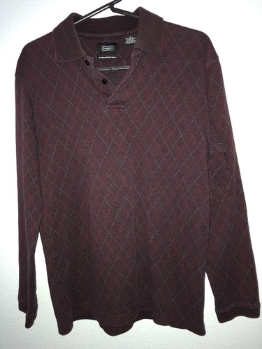 Haggar men burgundy plaid - men’s,