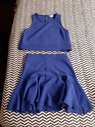 Marbella blue skirt top set - marbella,