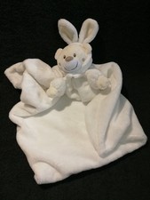 Doudou couverture ours lapin blanc Nicotoy  Etat neuf
