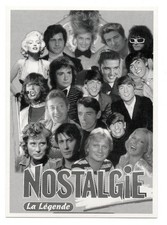 Johnny HALLYDAY carte postale FRANCOIS VARTAN DASSIN SARDOU MITCHELL DALIDA