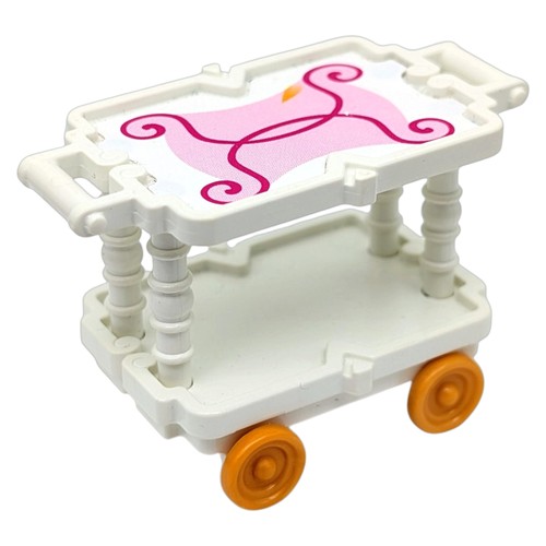 Playmobil chariot blanc rose