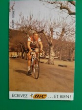 CYCLISME carte cycliste MARC SOHET équipe BIC 1971