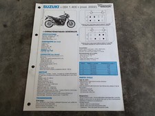 FICHE TECHNIQUE SUZUKI GSX1400 GSX 1400