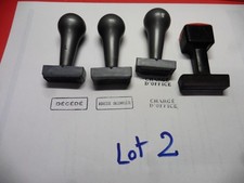 Lot 2 - 4 anciens tampons