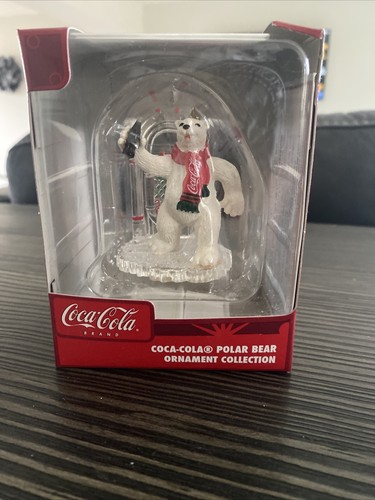 Coca cola polar bear ornaments - coca,
