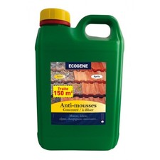 Anti dépôts verts mousses lichens curatif préventif 2L 150m² tous supports ECOGE