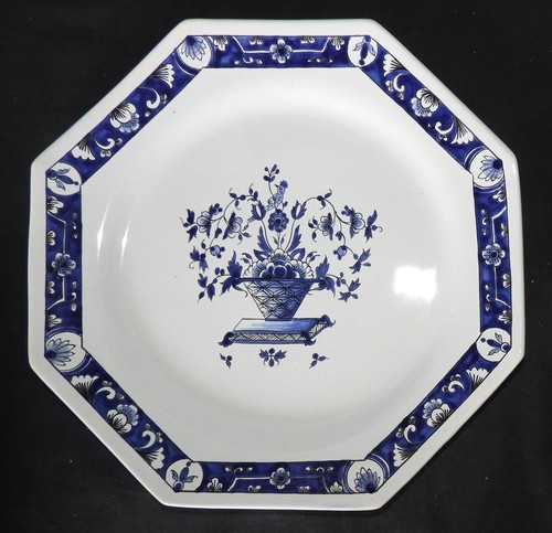 Faïence hadancourt assiette - faïence, :